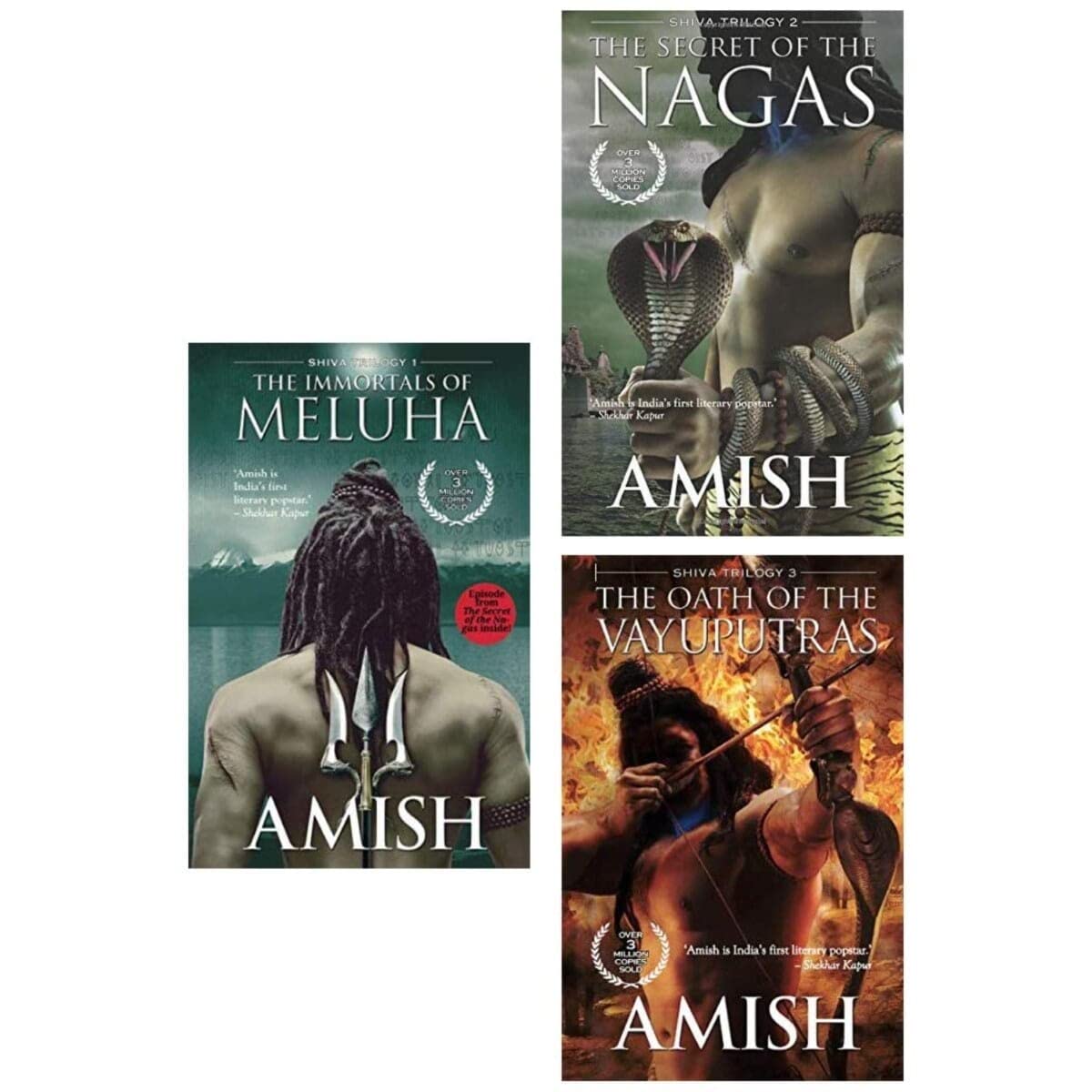 The Shiva Trilogy Boxset of 3 Books  The Immortals of Meluha, The Secret of The Nagas, The Oath of The Vayuputras)