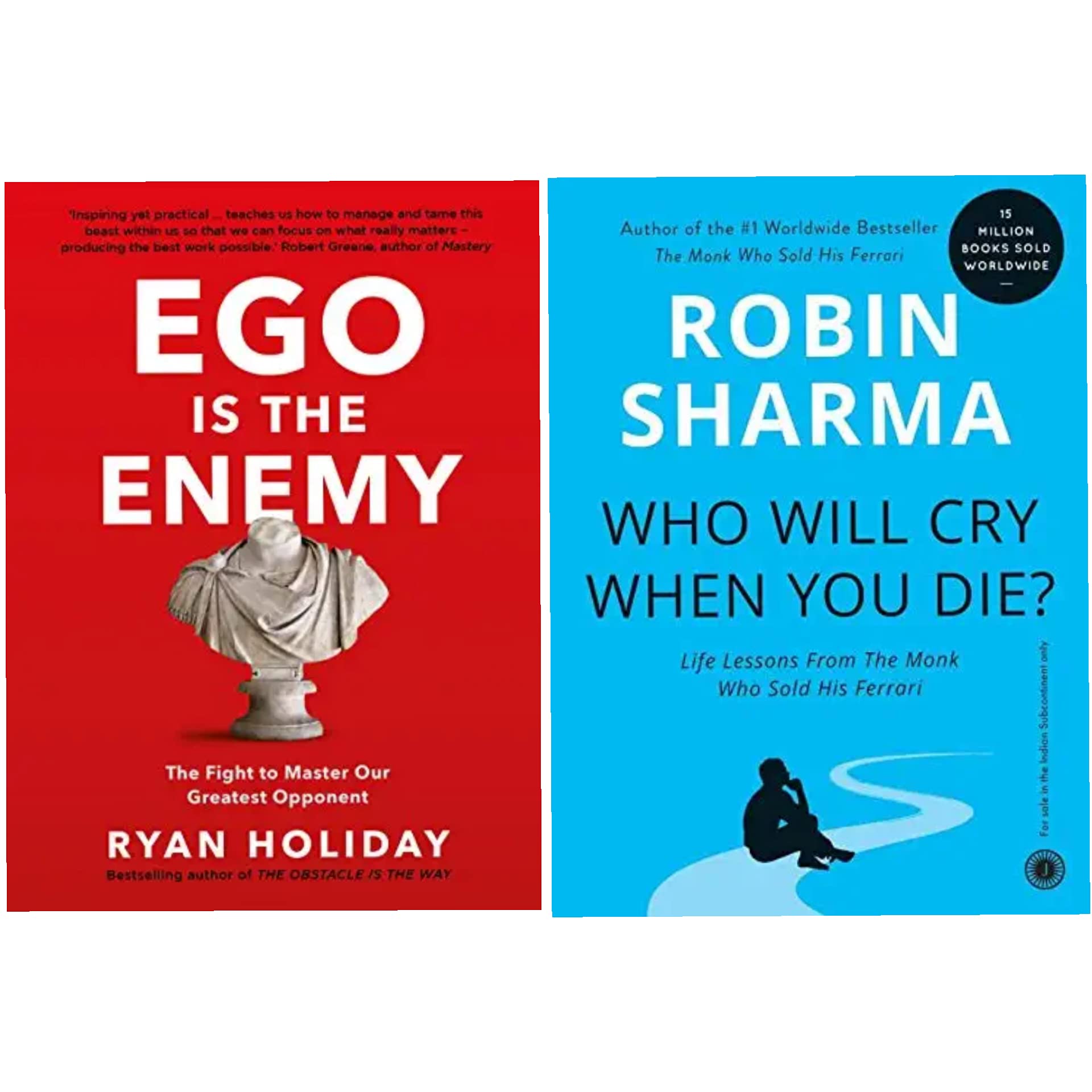 Ego Is the enemy & Who Will Cry When You Die  Pack Of 2